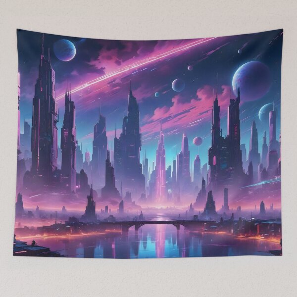 Item preview, Cyberpunk City Skyline designed and sold by papi1998.