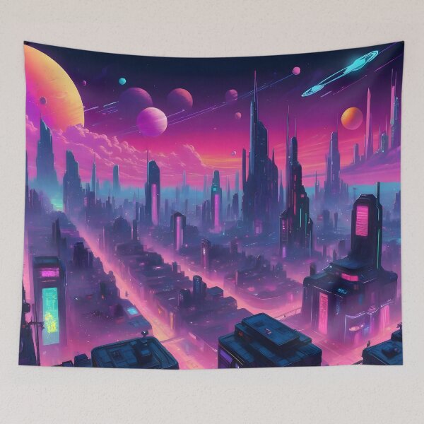 Item preview, Cyberpunk City Skyline designed and sold by papi1998.