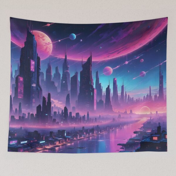 Item preview, Cyberpunk City Skyline designed and sold by papi1998.
