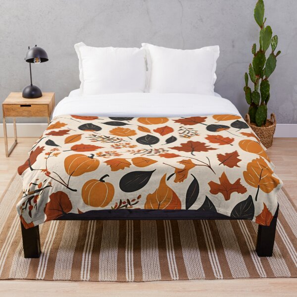 Item preview, Pumpkins and Leaves (Golds & Browns) designed and sold by gotitat.
