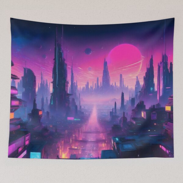 Item preview, Cyberpunk City Skyline designed and sold by papi1998.