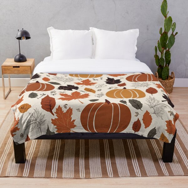 Item preview, Pumpkins and Leaves (Shades of Orange) designed and sold by gotitat.