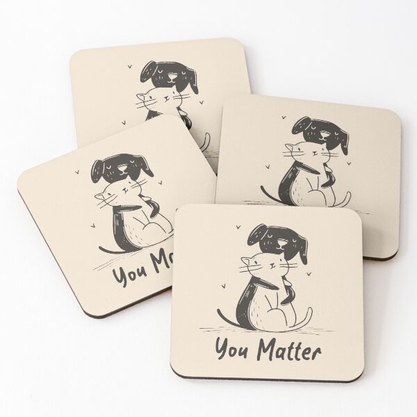 Item preview, you matter dog hugging cat v2  designed and sold by Kalaidax.