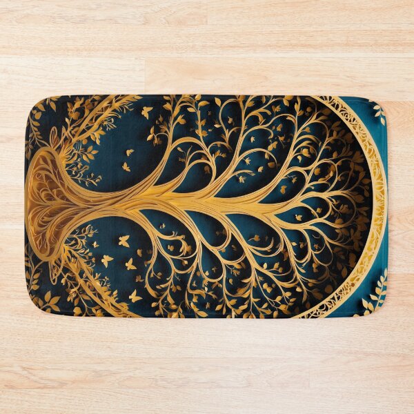 Item preview, Tree of Life Blue Gold designed and sold by amenwolf.