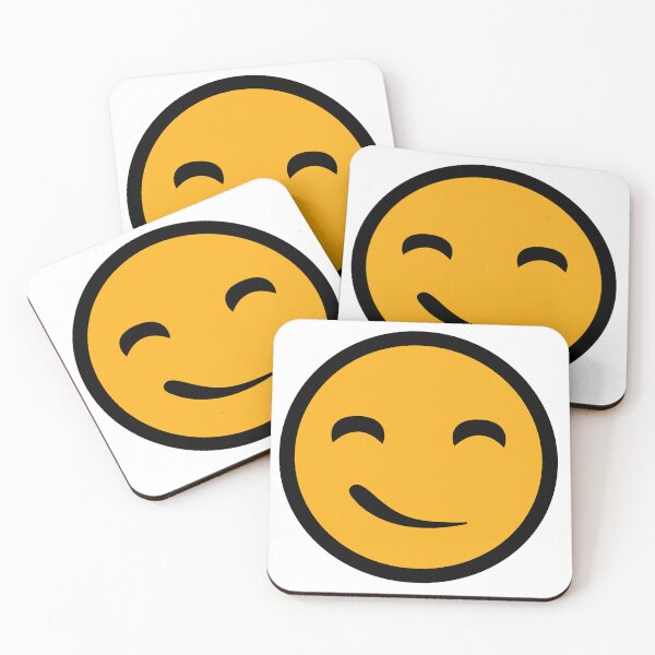 Item preview, Yellow icon emoji mischievous smile designed and sold by WwsNttb.