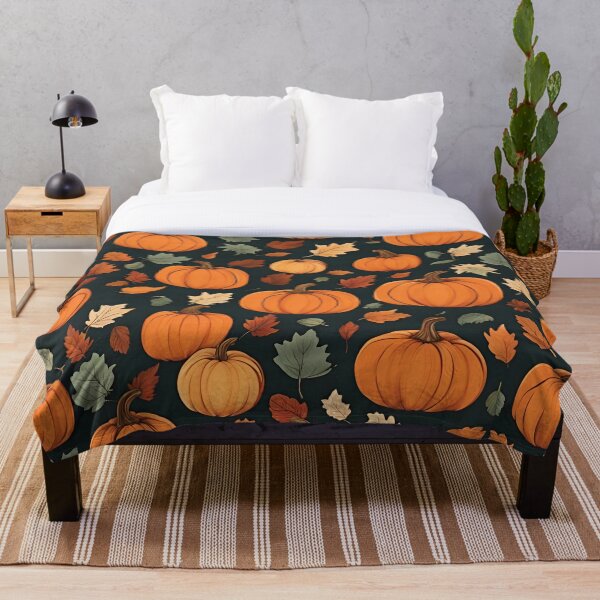 Item preview, Pumpkins and Leaves (Orange Pumpkins) designed and sold by gotitat.