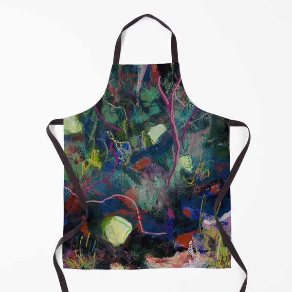 Item preview, Moody Abstract Lines Handpainted designed and sold by leahgay.