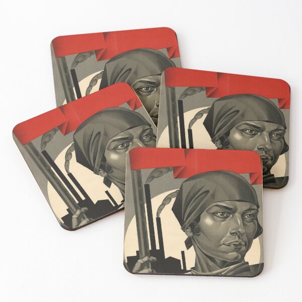 Item preview, Liberated woman, build socialism!  designed and sold by RetroVoyages.