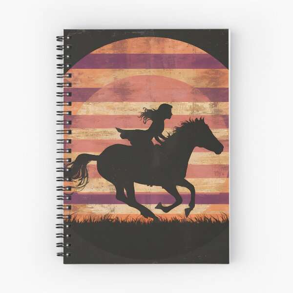 Item preview, Paseo a caballo al atardecer designed and sold by RedTamah.