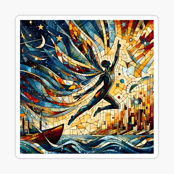 Item preview, Stained Glass Flight designed and sold by DarkSunScreen.