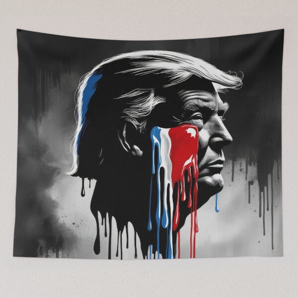 Item preview, Defiant Patriot: Trump's Unyielding Spirit designed and sold by ZipperDragon88.