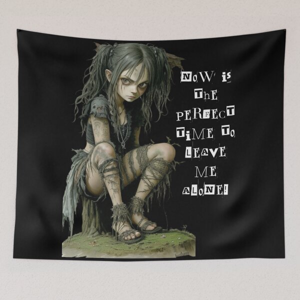 Item preview, "Gothic Girl's Demand: Leave Me Alone" designed and sold by ruthoarabia.