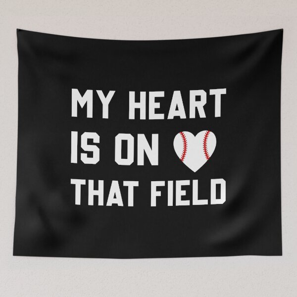 Item preview, My Heart Is On That Field Gift for Baseball Lovers designed and sold by CORJIDOG-ART.