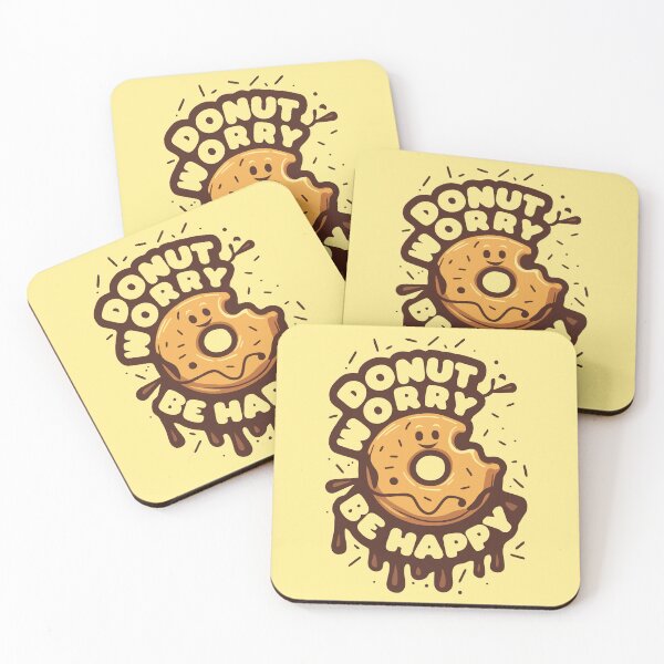 Item preview, Donut Worry Be Happy Sticker designed and sold by CraftyAttire.
