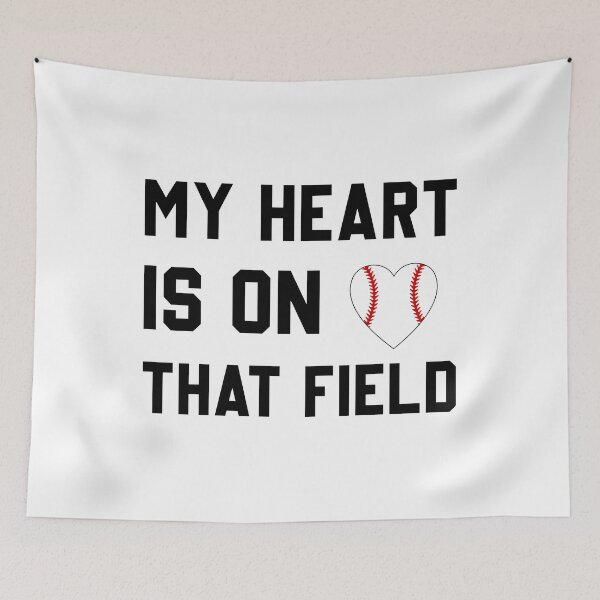 Item preview, My Heart Is On That Field Gift for Baseball Lovers designed and sold by CORJIDOG-ART.