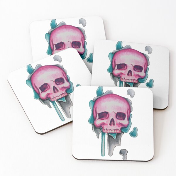 Item preview, Skull drip pink designed and sold by Doug Paints.
