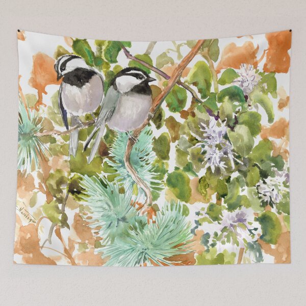 Item preview, Mounting Chickadees in thr Woods designed and sold by surenart.