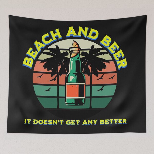 Item preview, beach and beer designed and sold by randynash.