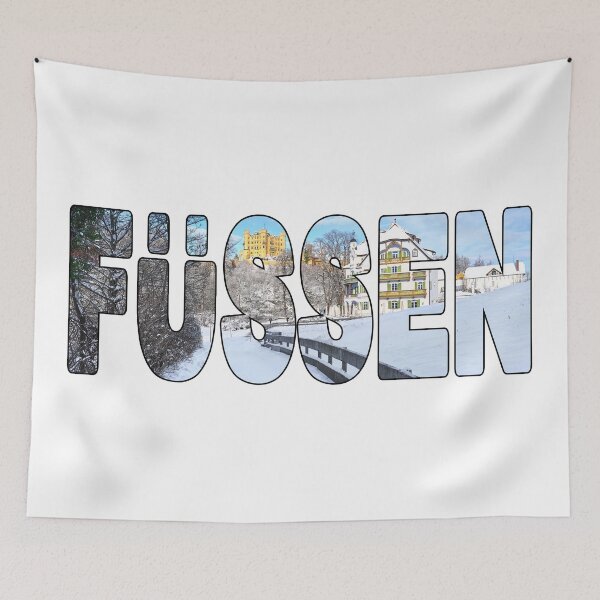 Item preview, FÜSSEN - Castle Bavaria Germany Winter Snow designed and sold by Adam Gormley.