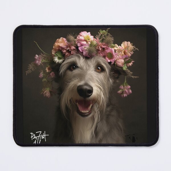 Item preview, Irish Wolfhound Floral Princess designed and sold by Pat Fish.