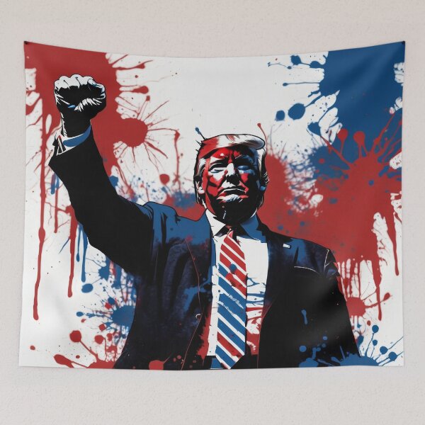 Item preview, Trump's Resilient Spirit: Splatter of Defiance designed and sold by ZipperDragon88.