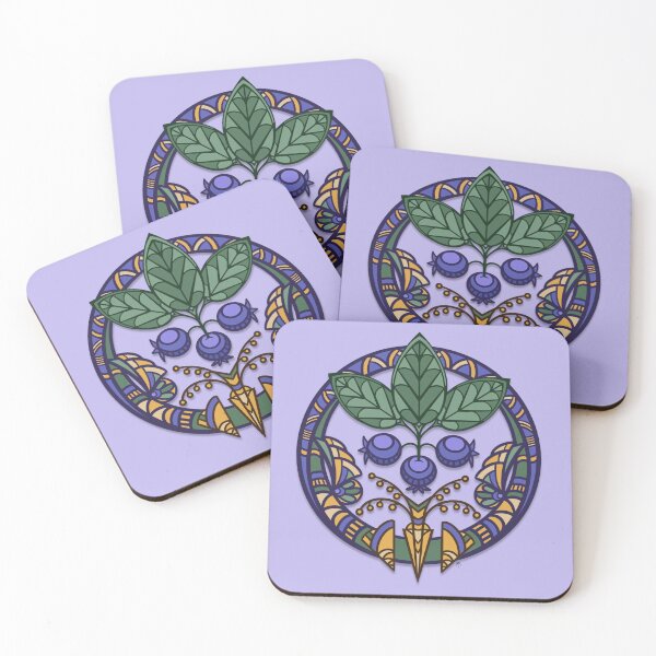 Item preview, Art Deco Blueberry Pattern Purple by JoyzArtz designed and sold by JoyzArtz.