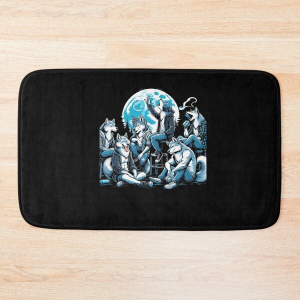 Item preview, Sitting Wolf Literally Me Funny Meme Art designed and sold by Dressed For  Duty.