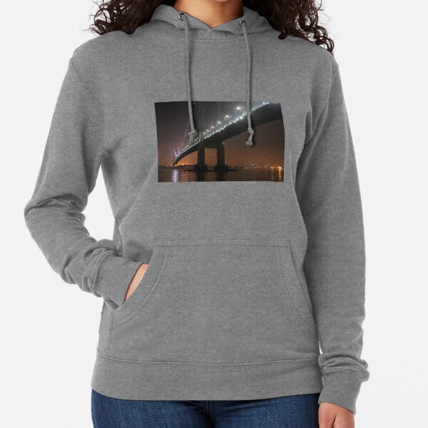    Self-Anchored Suspension Bridge, Early Morning, Nature, Mother Earth, Environment, Wildlife, Flora, Kind, Grain, Park Lightweight Hoodie