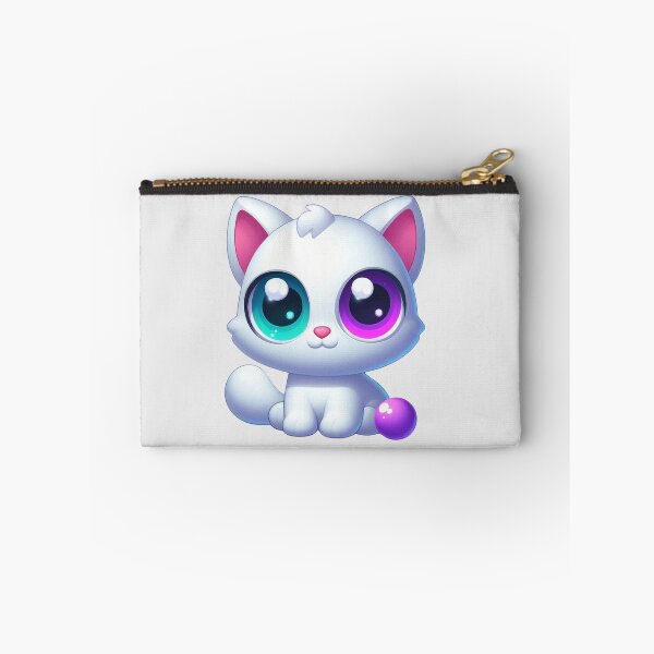 Item preview,  Cartoon Images of White Cats with Heterochromatic Eyes designed and sold by SellG00Ds.