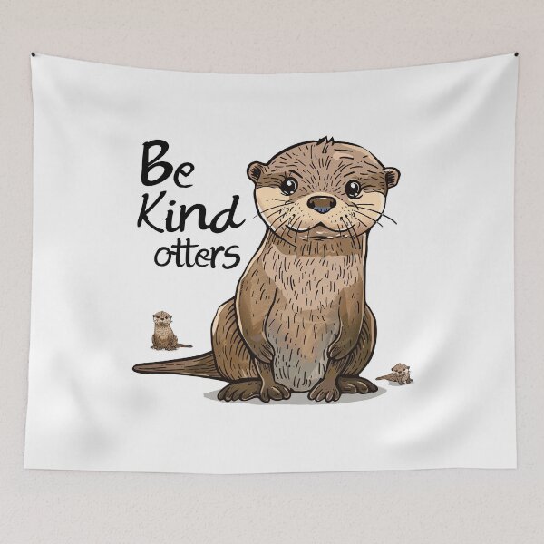 Item preview, Kind Otters Spreading Love and Kindness designed and sold by kjon88.