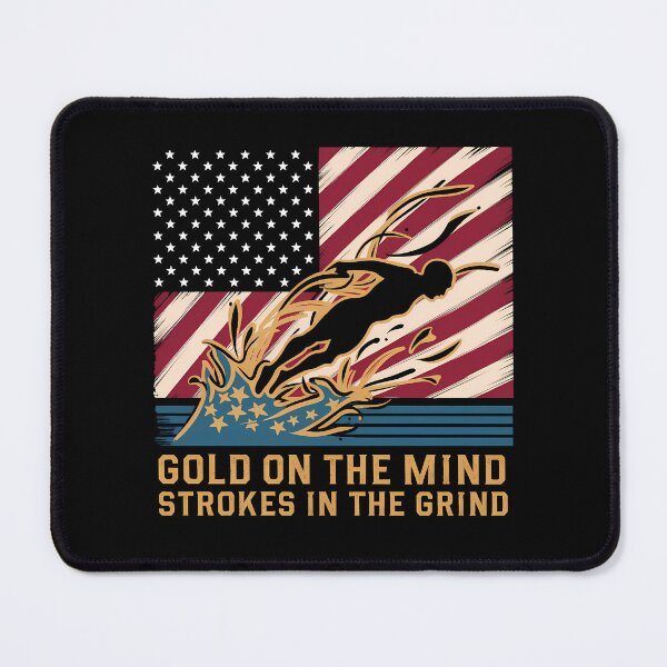 Item preview, Gold On The Mind, Strokes In The Grind, Swimming designed and sold by decorwonders.