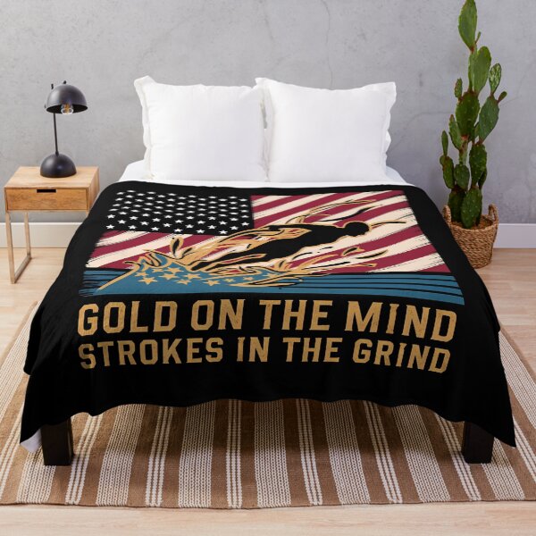 Item preview, Gold On The Mind, Strokes In The Grind, Swimming designed and sold by decorwonders.
