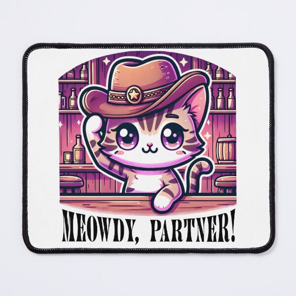Item preview, Meowdy, Partner! Cat Cowgirl designed and sold by DarkFeminineEra.
