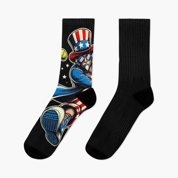 Item preview, Patriotic Uncle Sam Tennis Player Sports 4th of July designed and sold by Dressed For  Duty.
