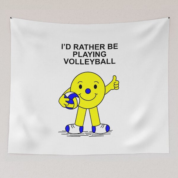 Item preview, Mr Men Id rather be playing Volleyball designed and sold by Scat the cat.