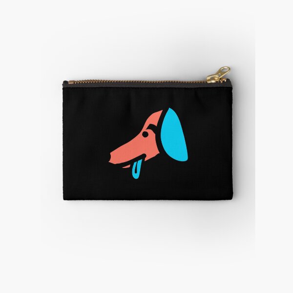Aperçu de l'œuvre Teckel 2 art abstrait chien rouge bleu créée et vendue par WhackoDesigns.