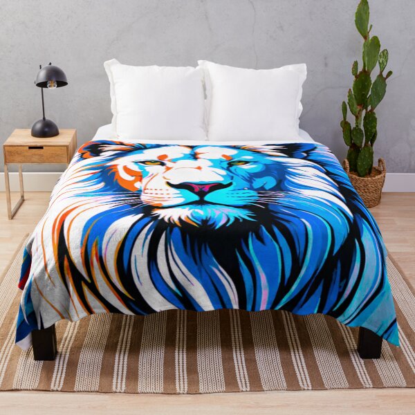 Item preview, Majestic White Lion in Natural Habitat designed and sold by GrizzlyCollective.