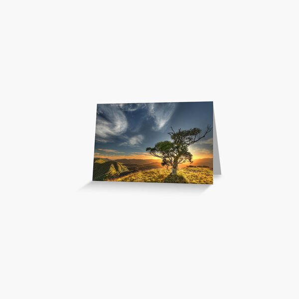 Summer sunset, Mount Speculation Greeting Card