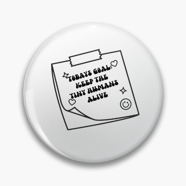 Item preview, keep the tiny humans alive sticky note designed and sold by sieeeeerra.