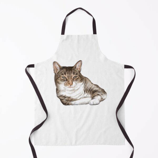 Item preview, Cute adorable tabby cat portrait designed and sold by Nalidsa Sukprasert.