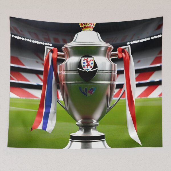 Item preview, Shiny Red, White, and Blue Winning Trophy designed and sold by GrizzlyCollective.