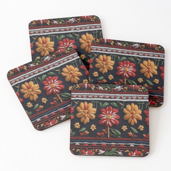 Item preview, Embroidery on cotton designed and sold by vatisa.