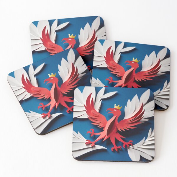 Item preview, Red Bird with Crown Pattern Design designed and sold by GrizzlyCollective.