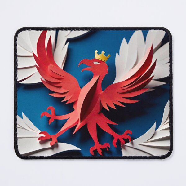 Item preview, Red Bird with Crown Pattern Design designed and sold by GrizzlyCollective.