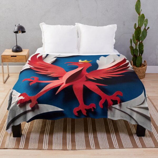 Item preview, Red Bird with Crown Pattern Design designed and sold by GrizzlyCollective.
