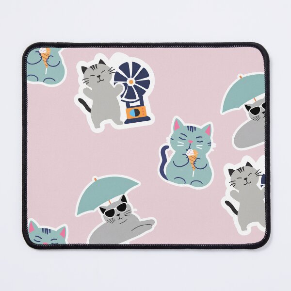 Item preview, Summer cat sticker package or pattern v. 2 designed and sold by coloursforkids.