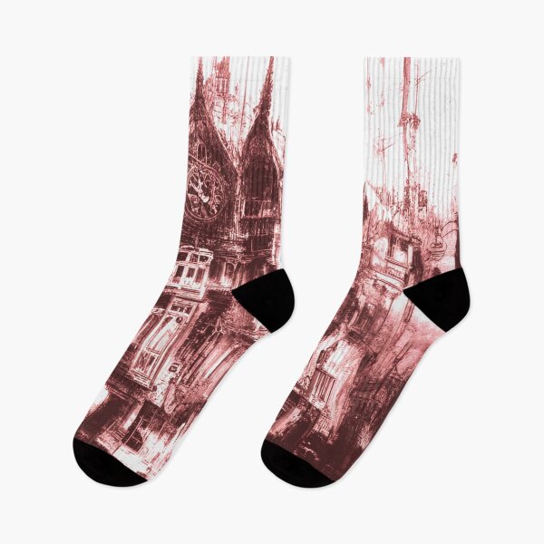 Item preview, Old-Fashioned 1800s London Cityscape Artwork designed and sold by GrizzlyCollective.