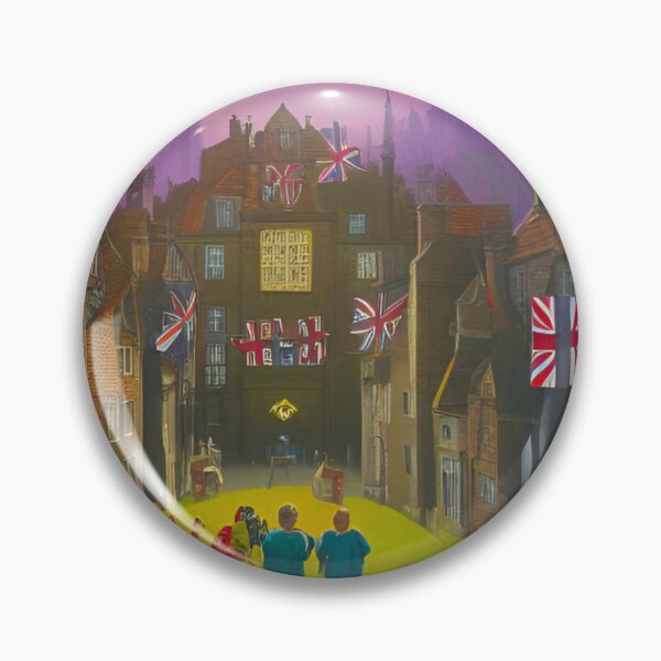 Item preview, 1800s UK Night Gathering with Union Jack Flags designed and sold by GrizzlyCollective.