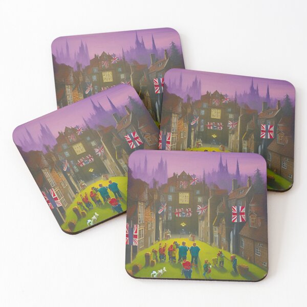 Item preview, 1800s UK Night Gathering with Union Jack Flags designed and sold by GrizzlyCollective.