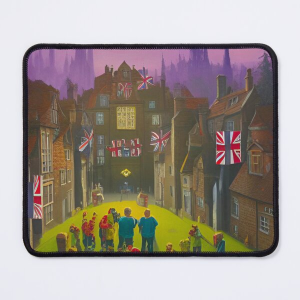 Item preview, 1800s UK Night Gathering with Union Jack Flags designed and sold by GrizzlyCollective.